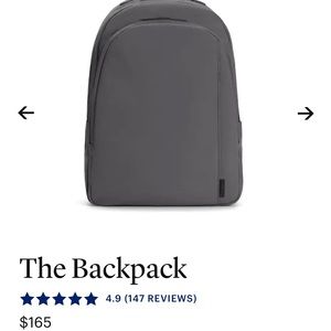 Brand new Away Backpack in Asphalt